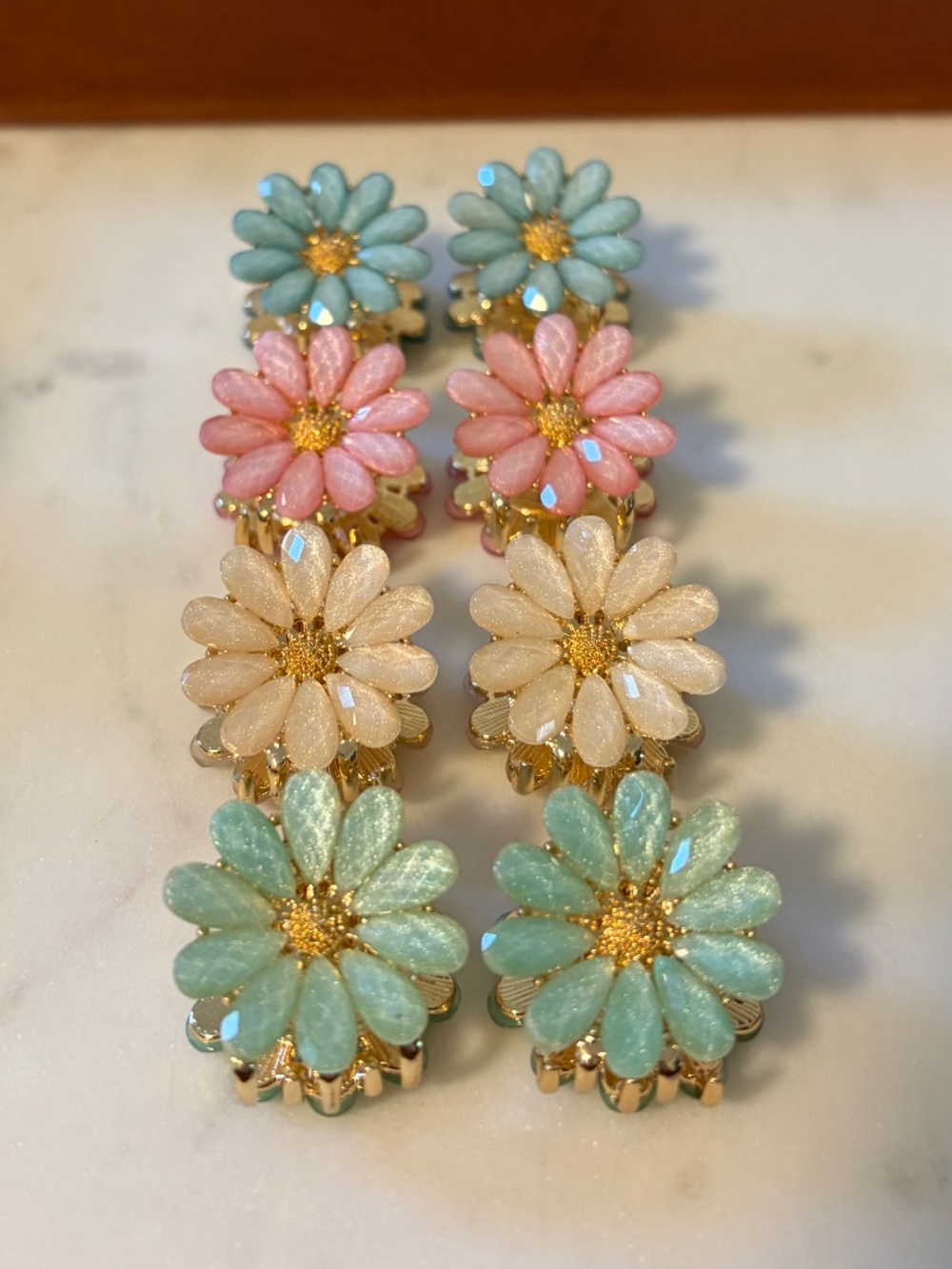 3 for $12: TJ Maxx mini flower claw clips